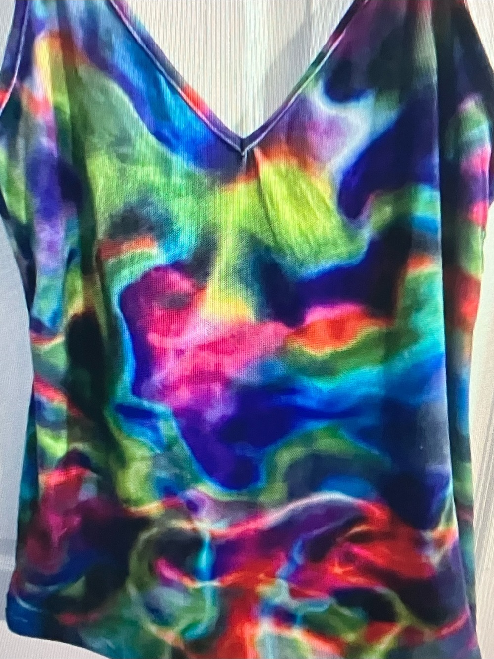Hurley Neon Swirl V-Neck Mini Dress - Multicolor